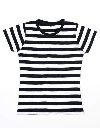 Premium T-Shirt Stripes Woman - Black / White